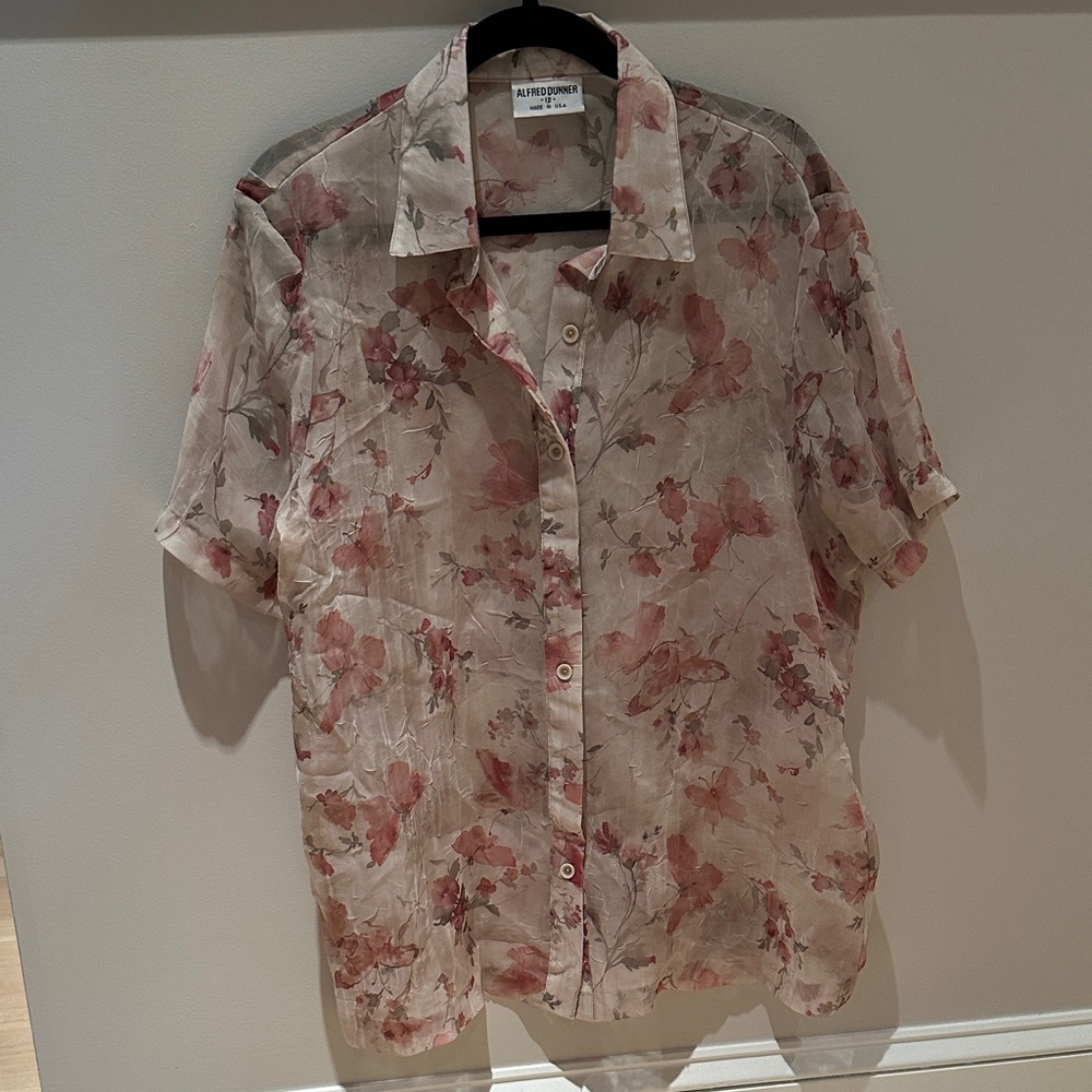 Alfred Dunner Men's Floral Shirt